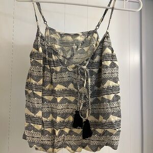 Flowy open back cropped tank top